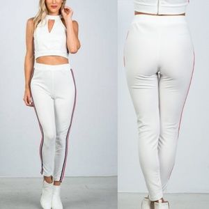 Side Stripe - Top & Pants Set - Large